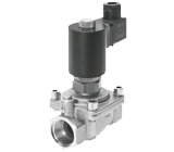 Solenoid-actuated media valves